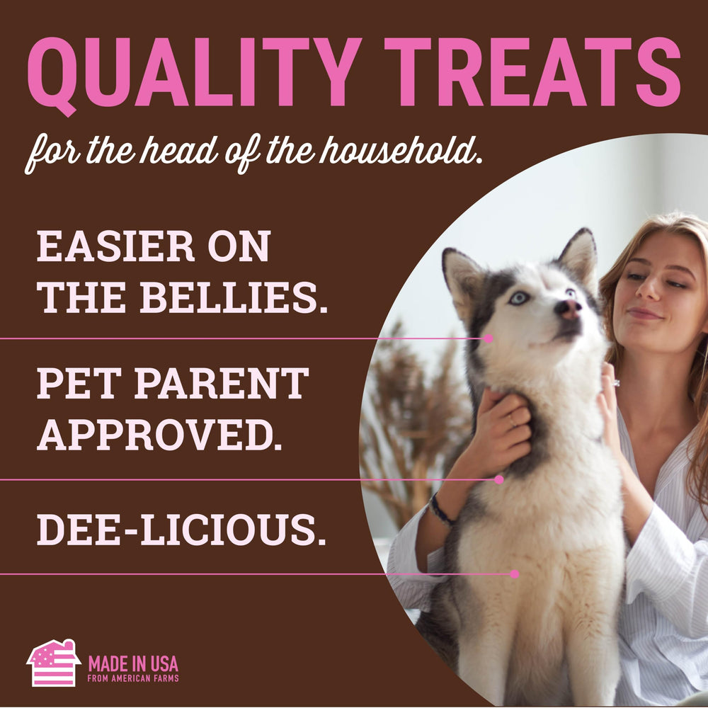 etta says! Yumm Sticks made in the USA for quality you can trust.