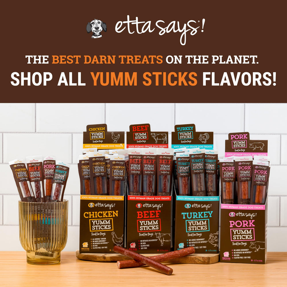 etta says! Made in USA facility — human-grade production for pet treats.