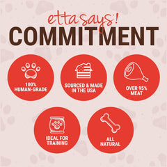 etta says! Yumm Sticks portioned pieces for bite-sized training