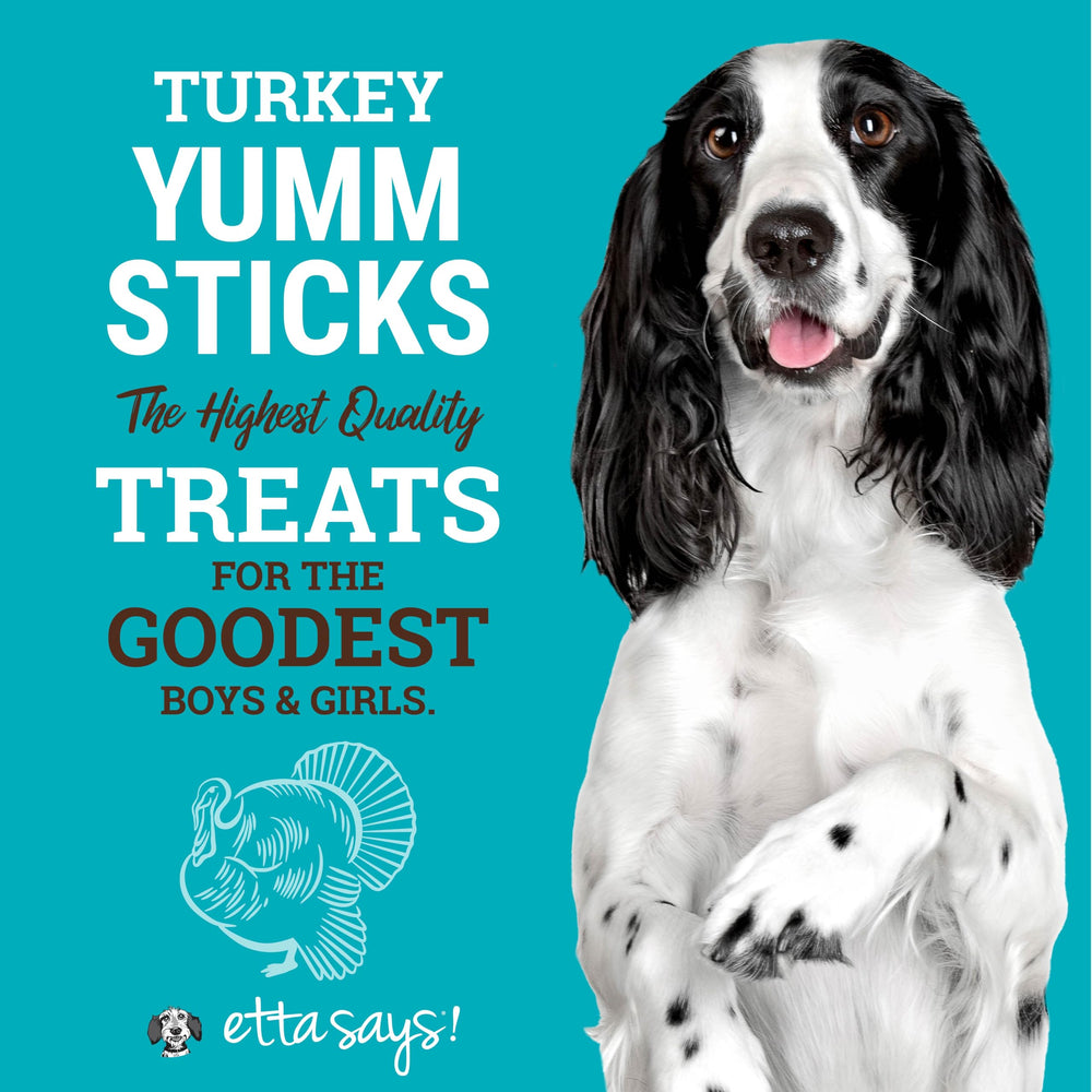 Et­ta Says! Yumm Sticks soft slices – easy to break for quick training rewards.