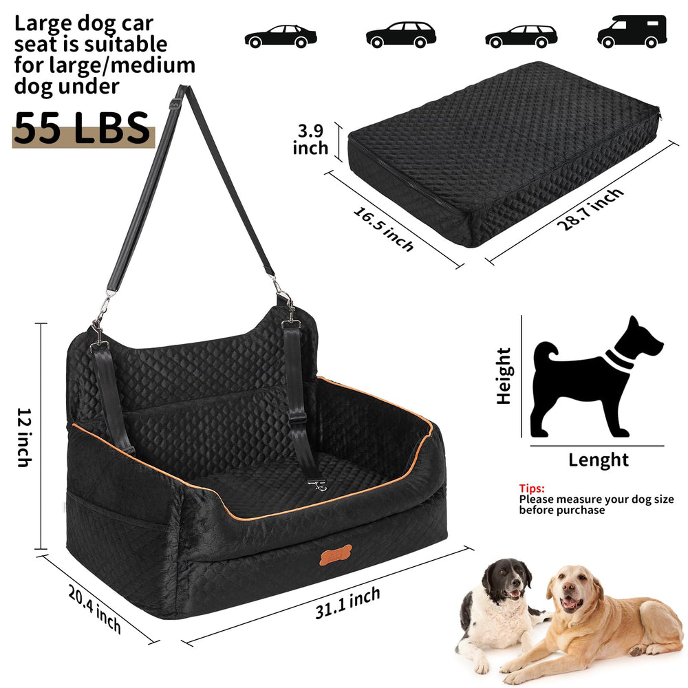 EUHAMS booster seat provides better view for your dog