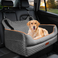 EUHAMS dog car seat front view boosts visibility and comfort on drives