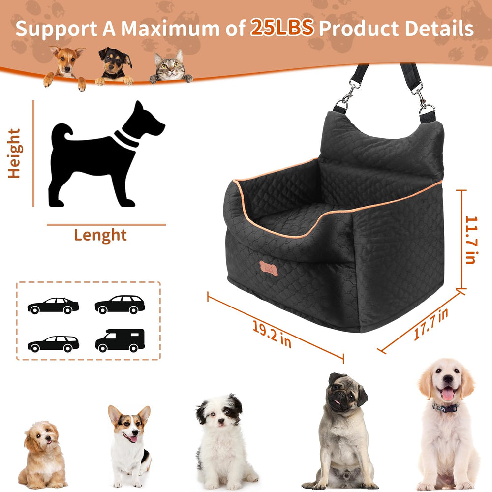 EUHAMS memory foam dog bed interior view showcases plush, supportive cushions.