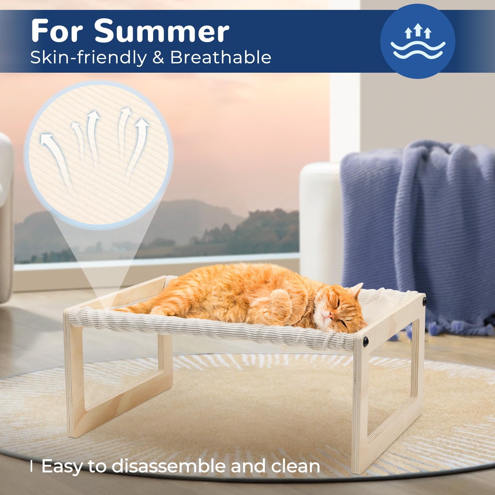 euijoip cat bed 360-degree view versatile indoor and outdoor retreat