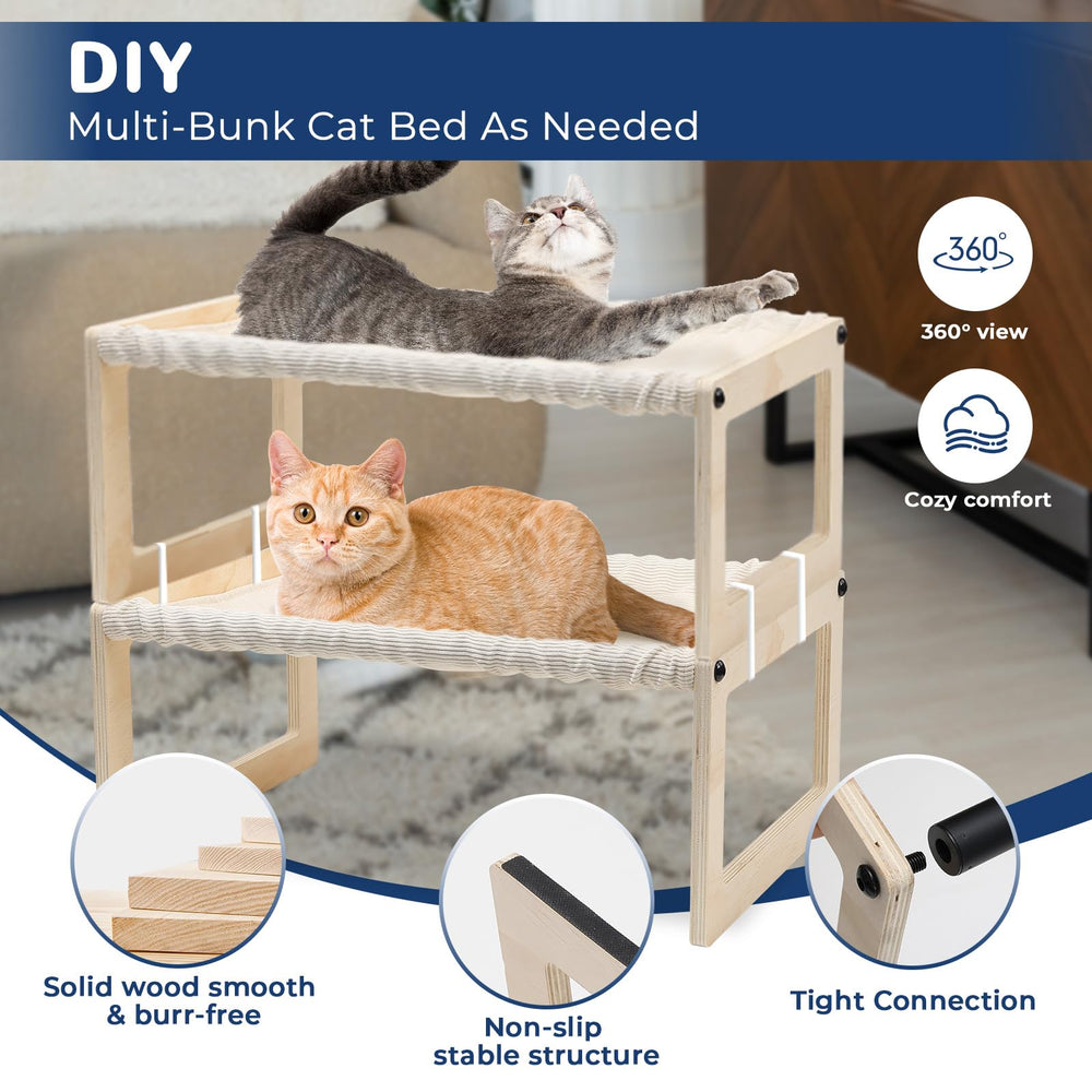 euijoip cat bed dimensions 22x16x10 inches compact elevated design