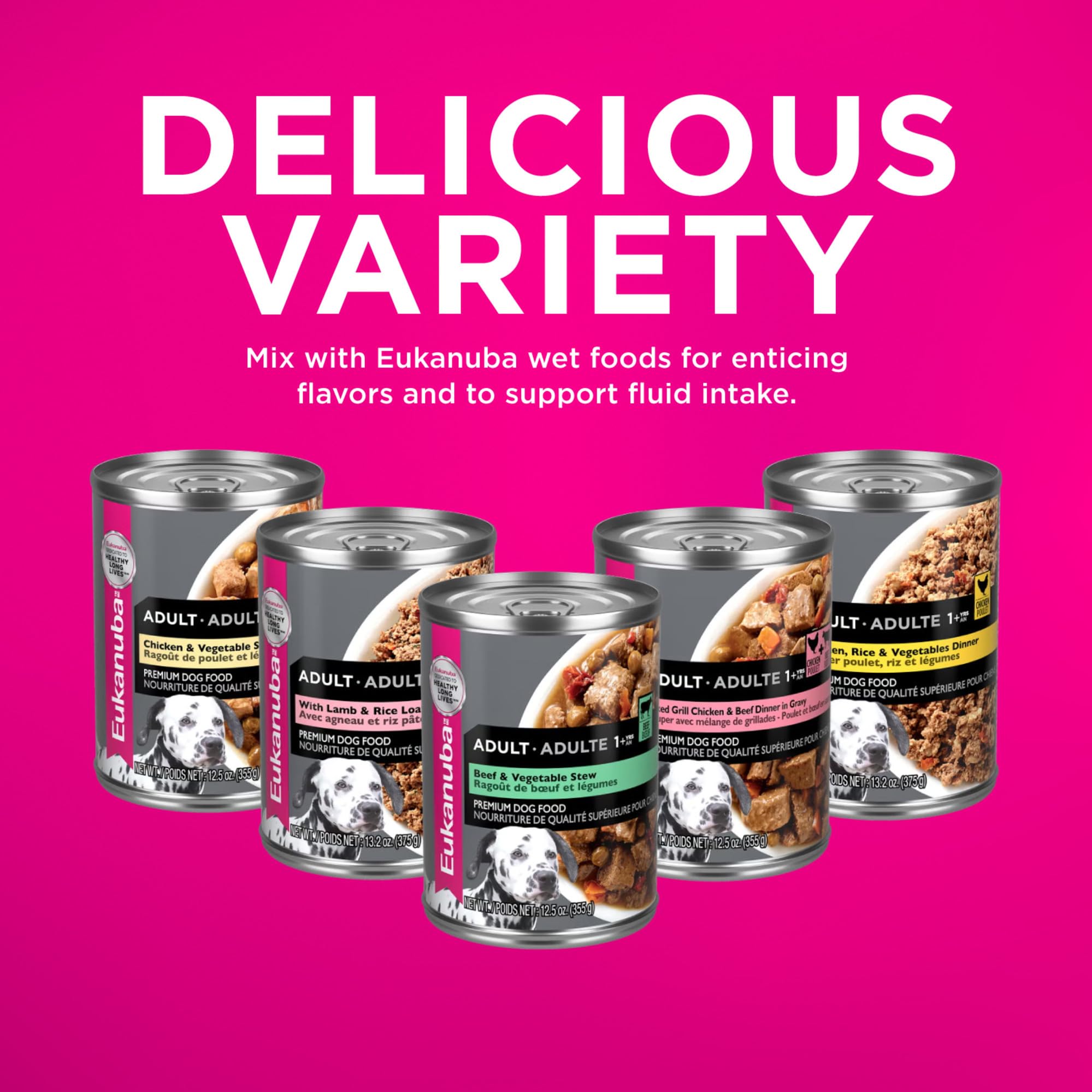 Eukanuba natural fiber and prebiotic blend supporting digestion