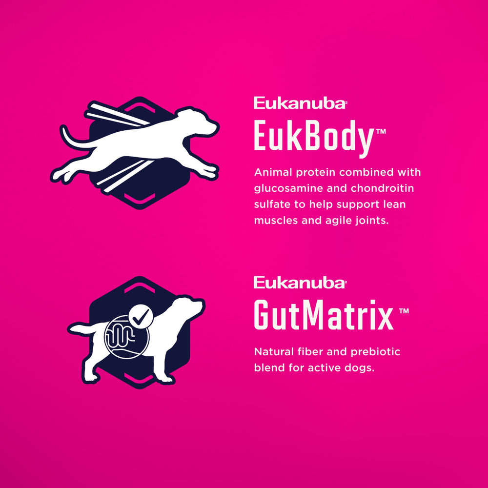 Eukanuba vitamin E label indicating immune support component