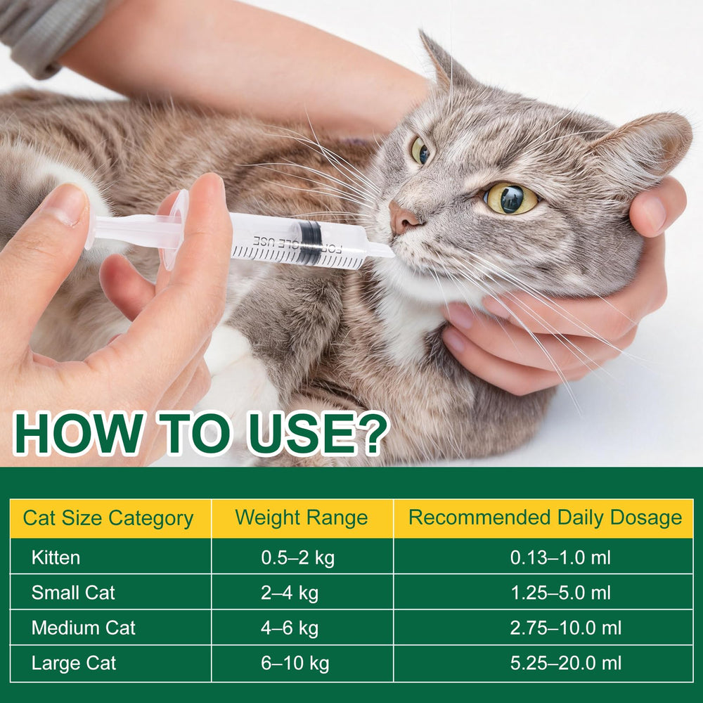 Euphea flavored suspension visual: palatable treatment that cats readily accept.