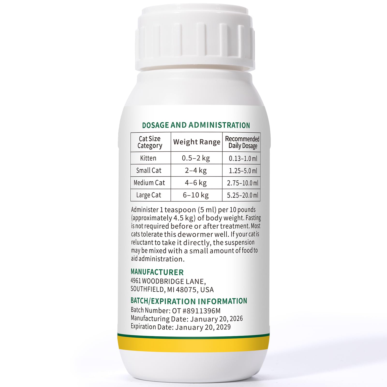 Euphea kitten adult cat use-case: versatile dewormer for all ages.