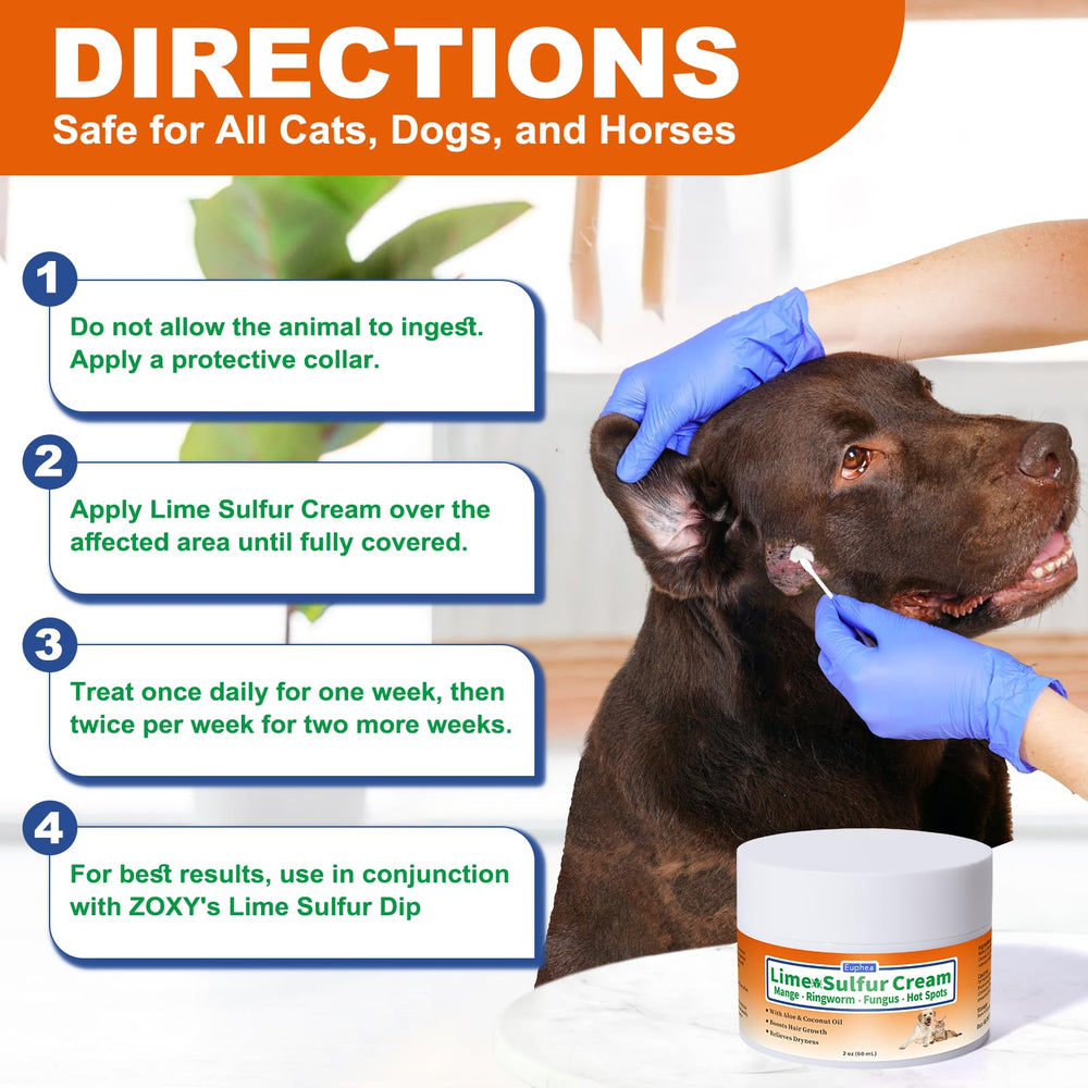 Euphea Lime Sulfur Cream packaging for easy home care.