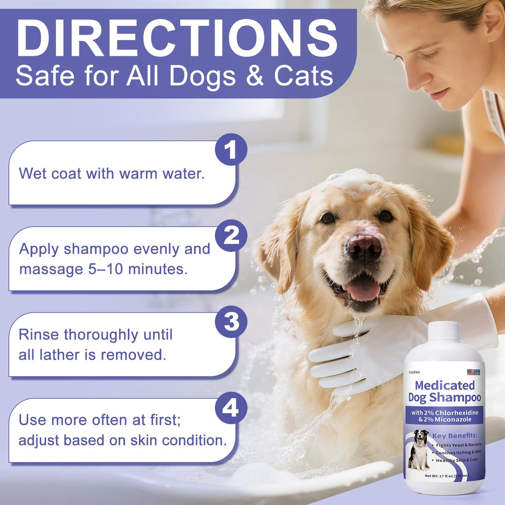 Euphea safe for dogs and cats during regular grooming sessions.