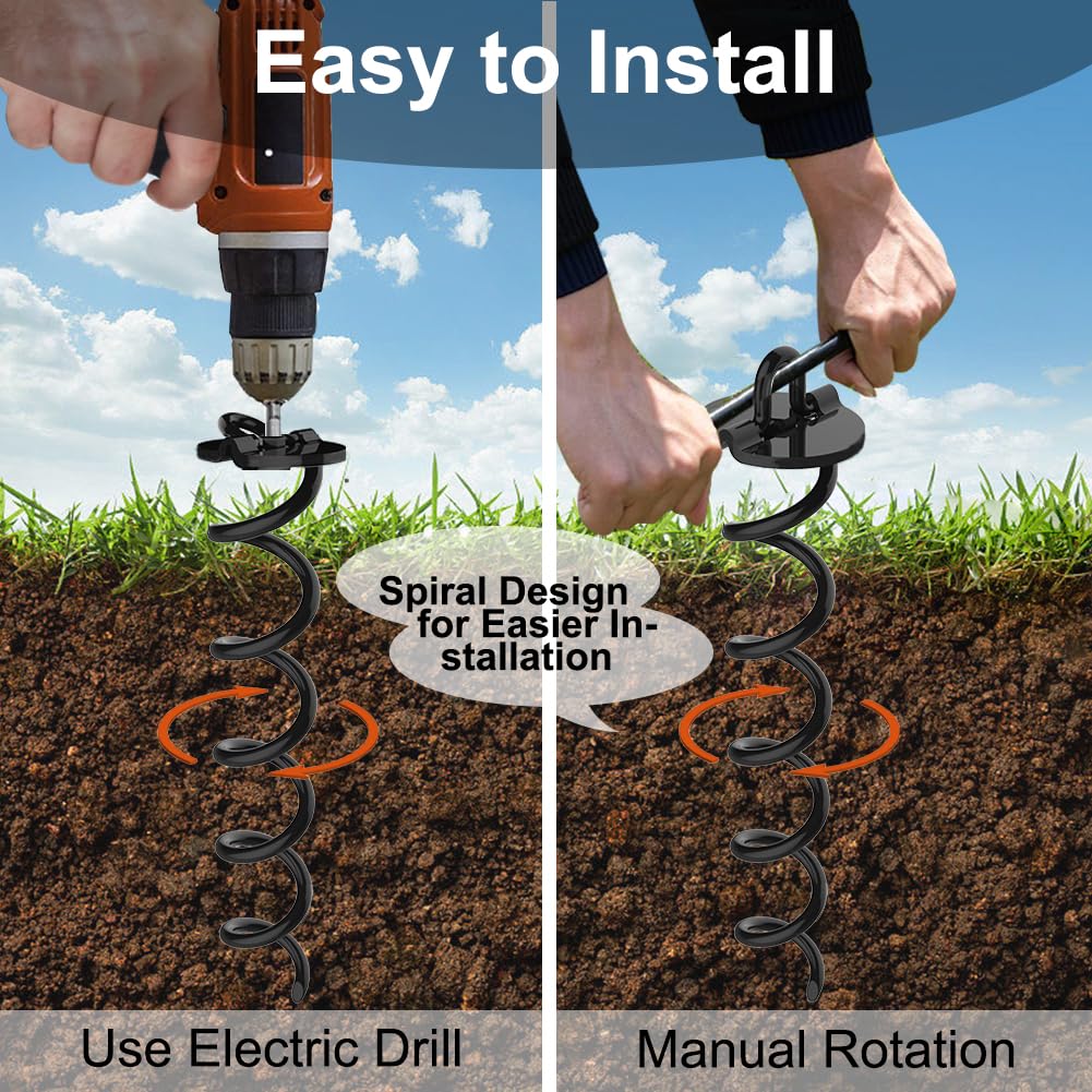 Eurmax canopy-tent-anchor-kit with heavy steel for stability.
