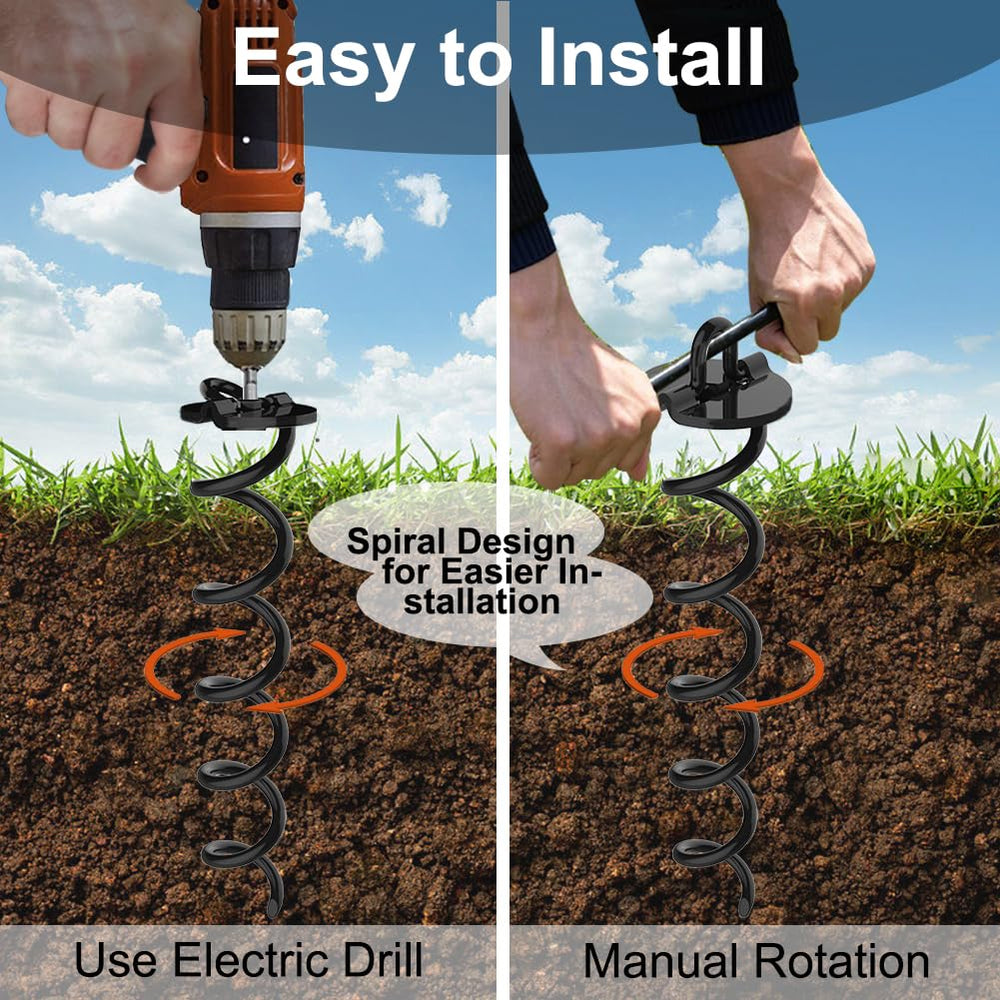 Eurmax canopy-tent-anchor-kit with heavy steel for stability.