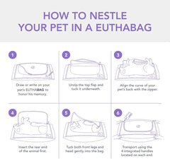 EUTHABAG Snuggle Bag no-metal construction supports cremation-friendly design.