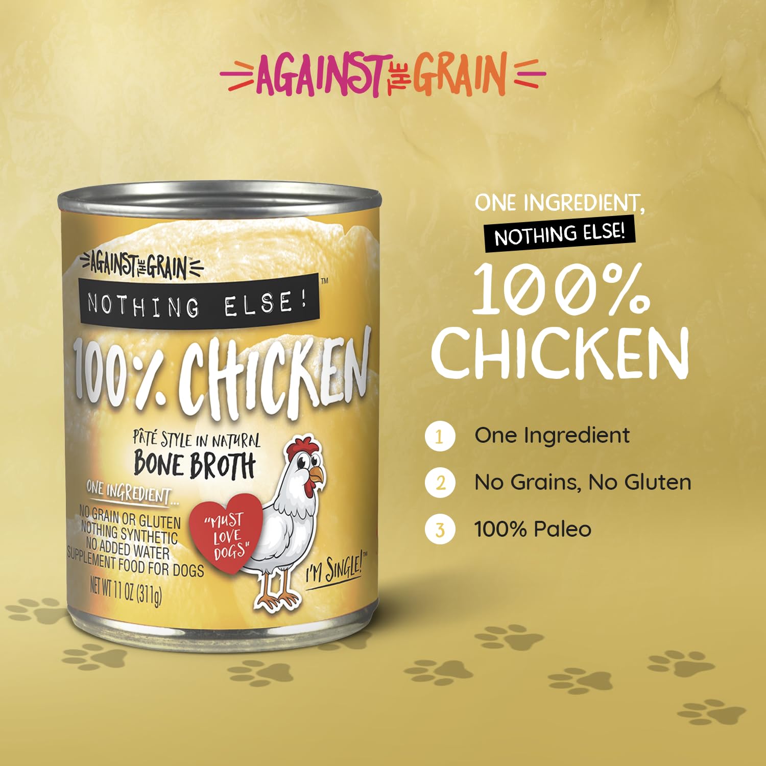 Single-ingredient chicken dog food highlights purity and simple nutrition for sensitive dogs.