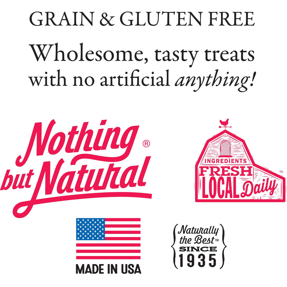 USA-made badge on Evanger's Complements Rabbit spotlights domestic production.