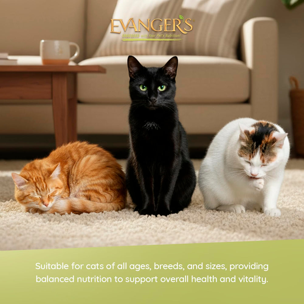 Complete and balanced nutrition for all life stages from Evanger's Goin' Fishin' Dinner.