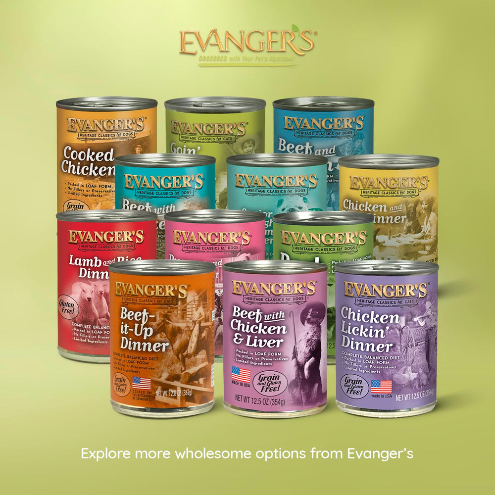 Made in USA label signals responsible sourcing and quality for Evanger's Goin' Fishin' Dinner.