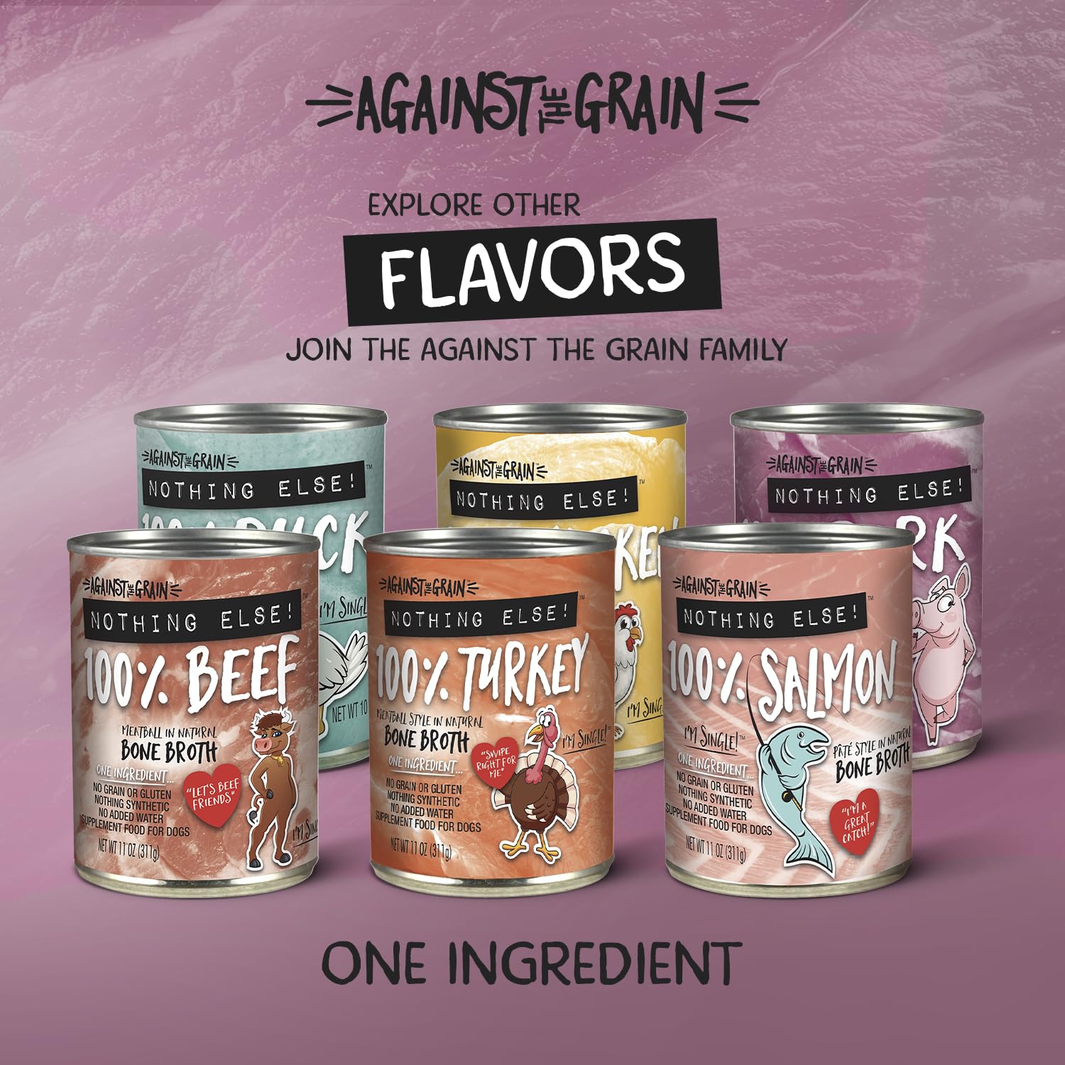 Evanger's grain-free recipe can—no grains, gluten, or fillers.