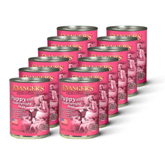 Evanger's Heritage Classic Puppy Chicken Loaf can, complete meal for puppies.