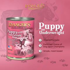 Close-up of Evanger's puppy chicken loaf texture, easy to portion for training or meals.