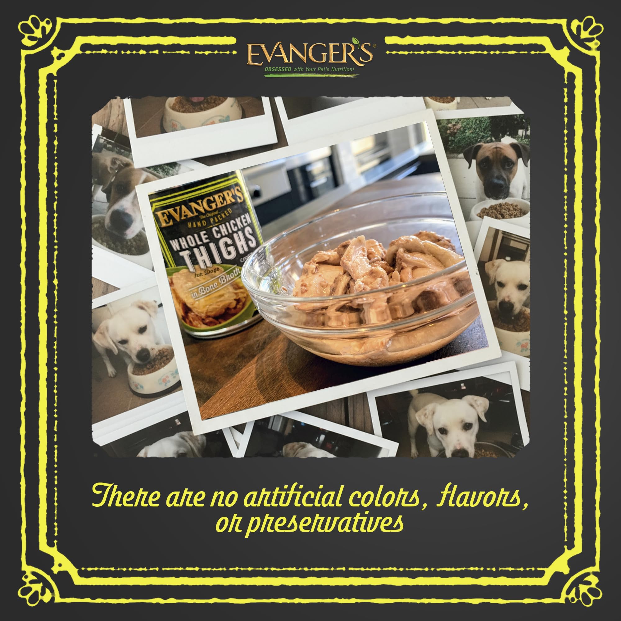 Evanger's Heritage Classics gluten-free grain-free recipe supports cleaner ingredients and digestion.