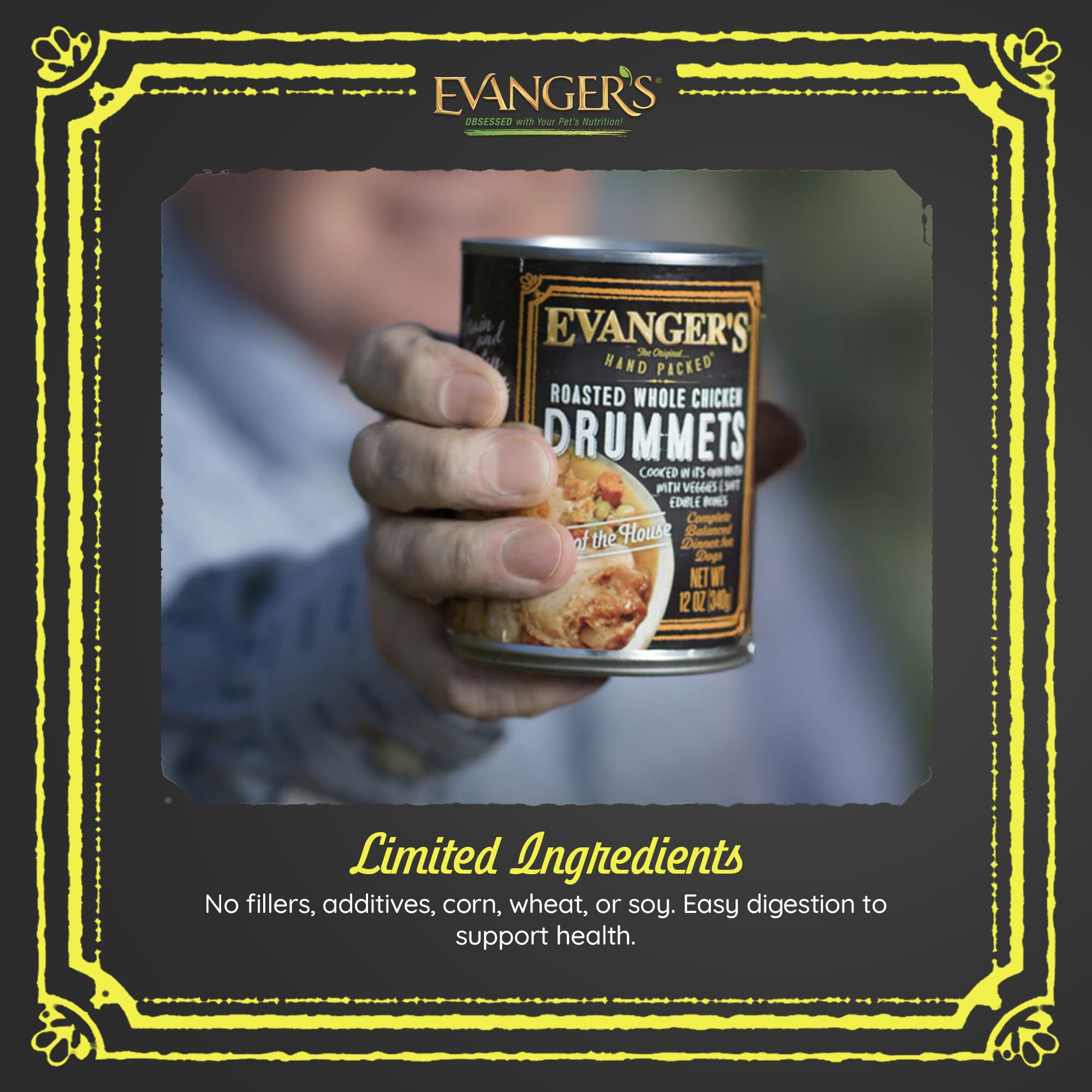 Evanger's Heritage Classics made in USA with BPA-free cans reflecting sustainability and nutrition.