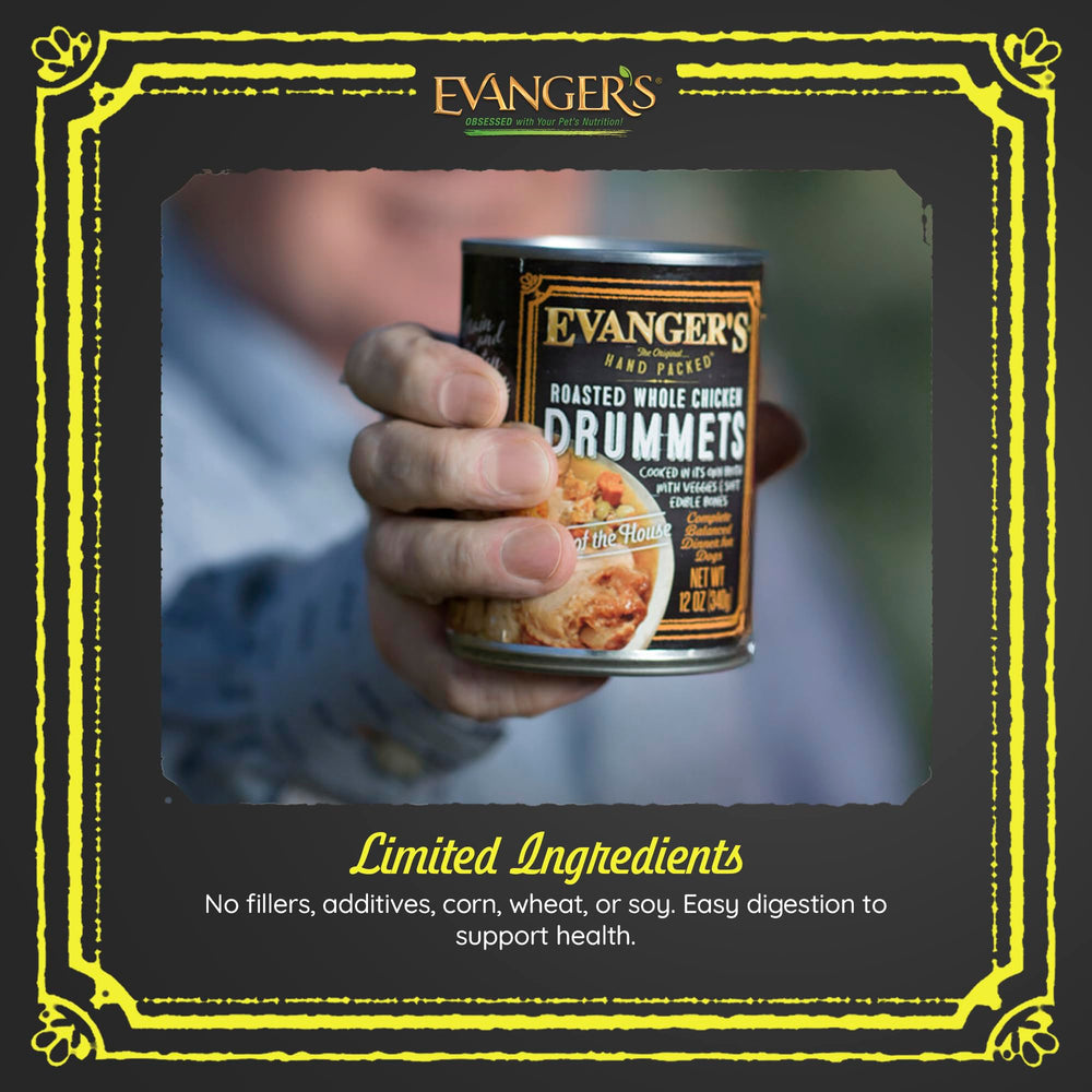 Evanger's Heritage Classics made in USA with BPA-free cans reflecting sustainability and nutrition.