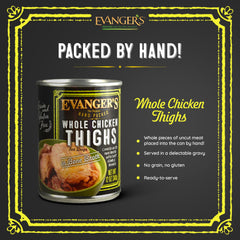 Evanger's Heritage Classics single-source chicken provides simple, digestible protein for mealtime variety.