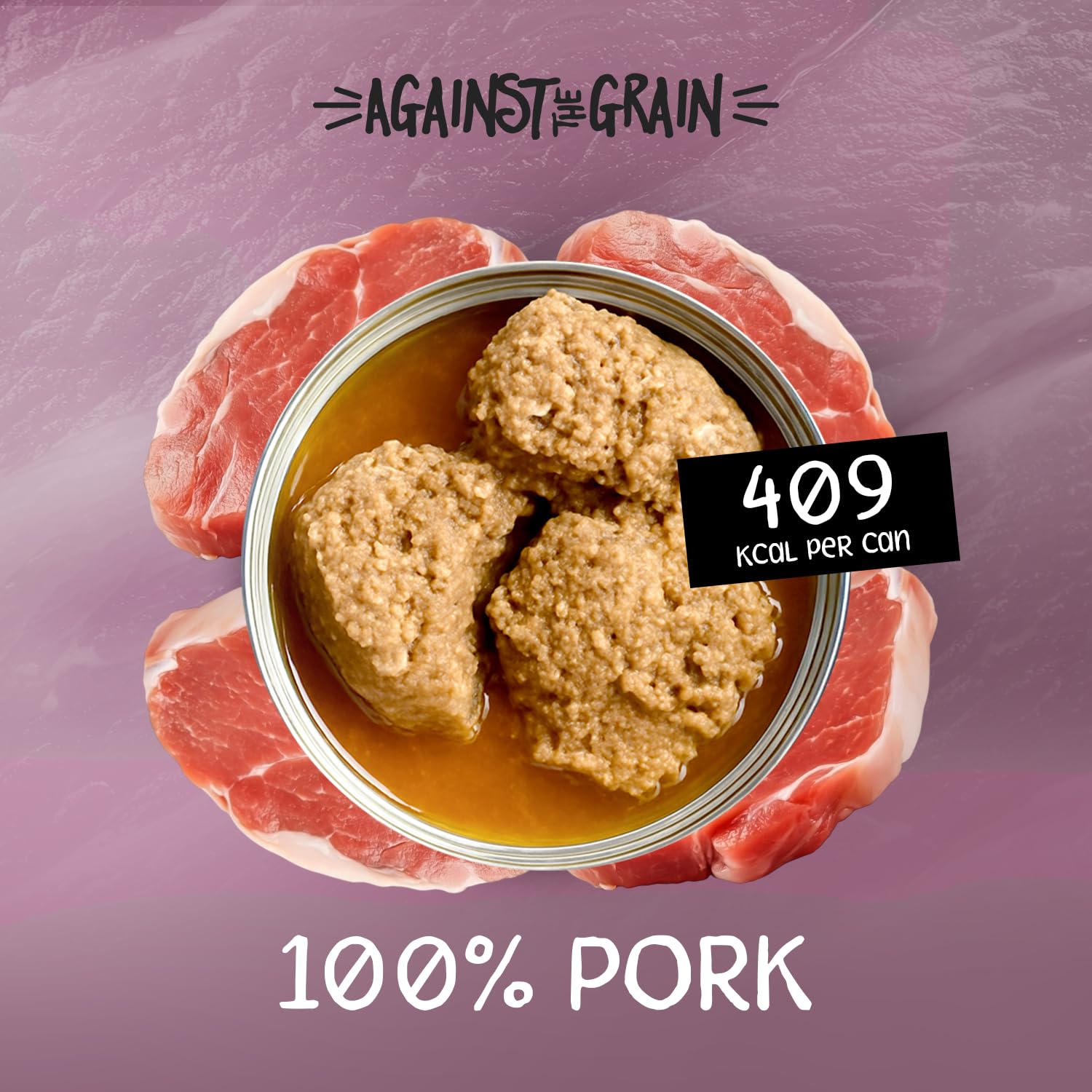 Evanger's USA-made pork loaf can—responsibly sourced ingredients and quality.