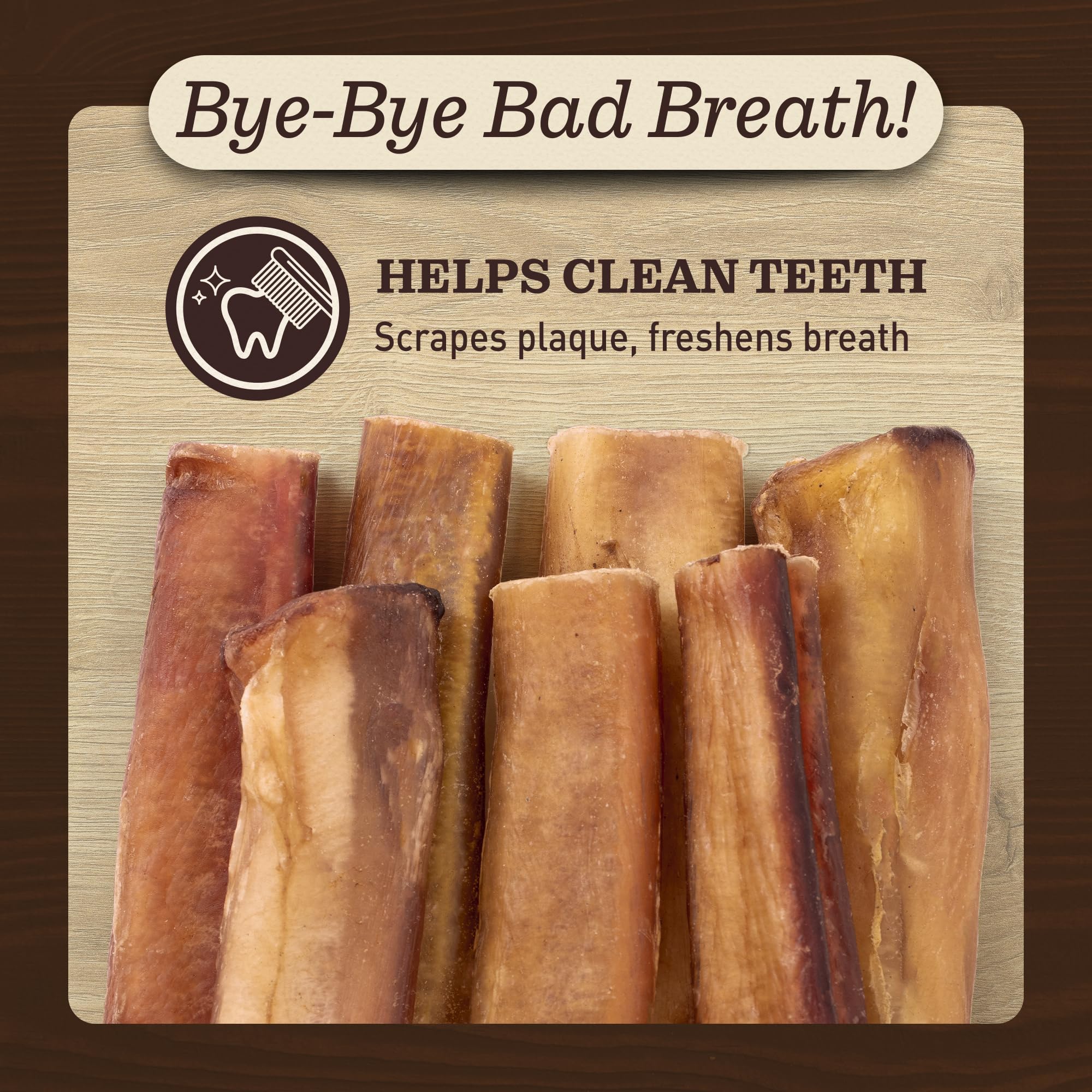 EVER FARM single-ingredient chew from grass-fed beef for large dogs