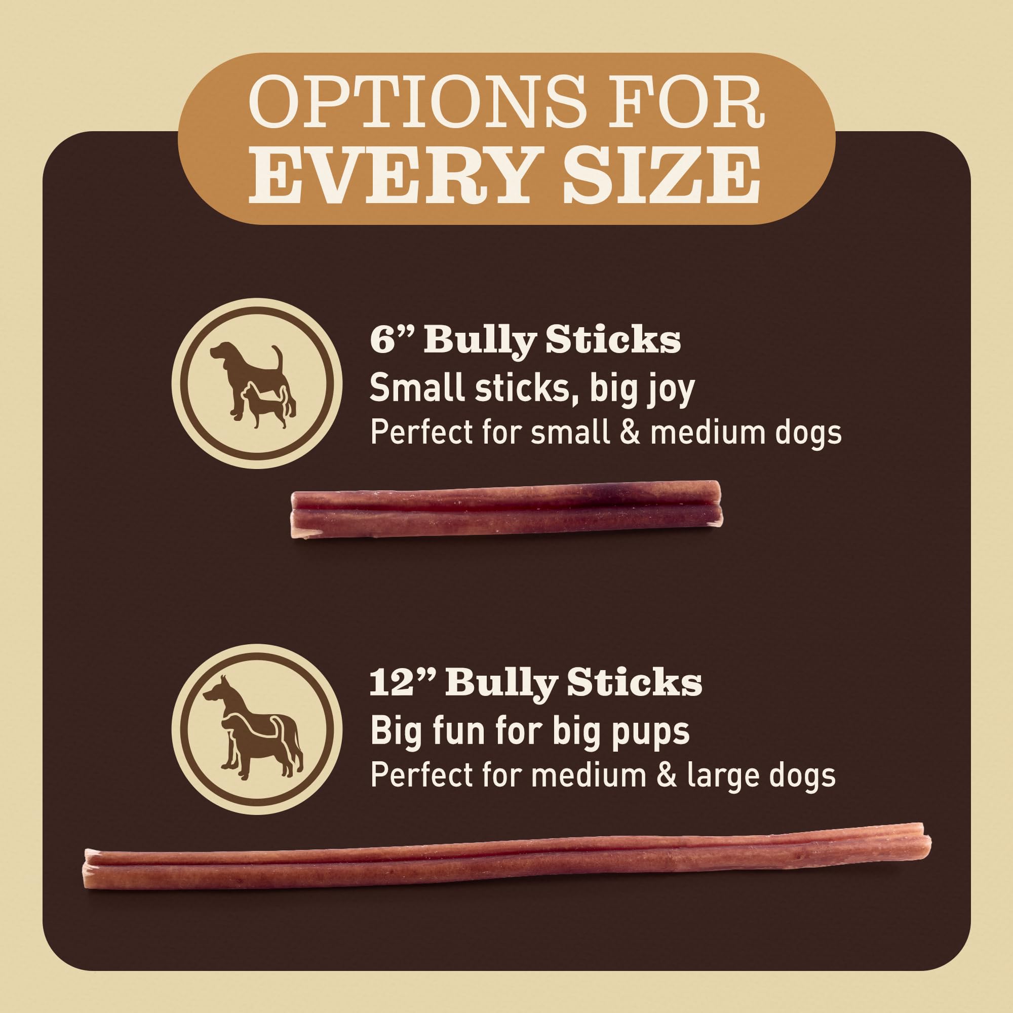 EVER FARM small-to-medium dog enjoying a 6-inch chew daily.
