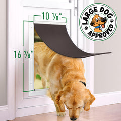 Evergreen Pet Supplies flap closed image emphasizes secure seal