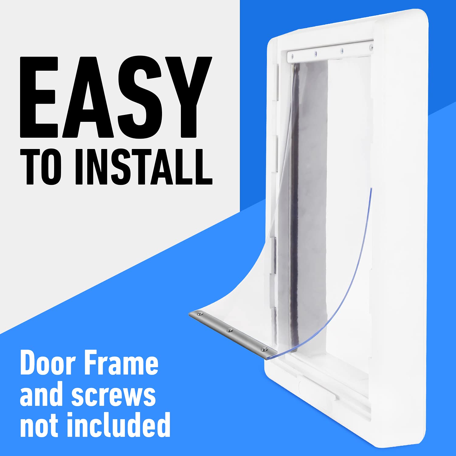 Evergreen dog door flap solo pack simplifies replacement without extra parts.