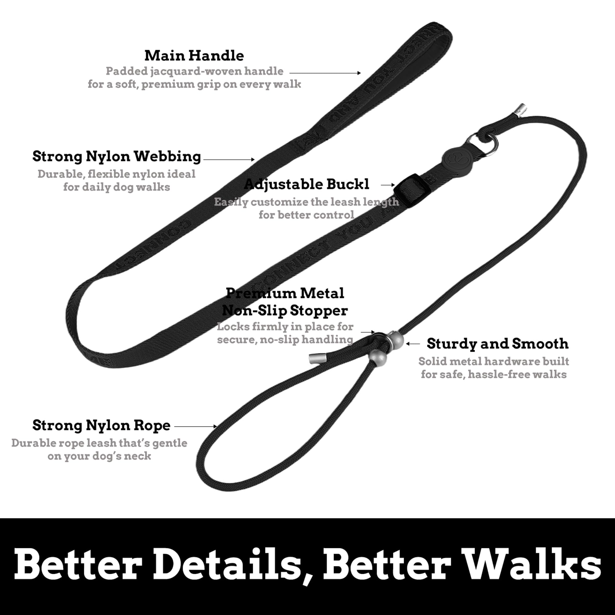 EverKing safe-materials leash uses non-toxic components for reliable daily use.