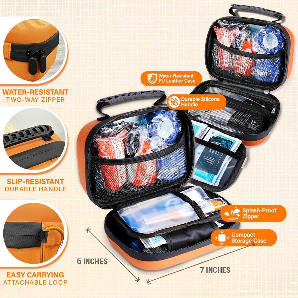 Everlit Care Pet Medic Kit top view highlighting vet-approved essentials for pet care.