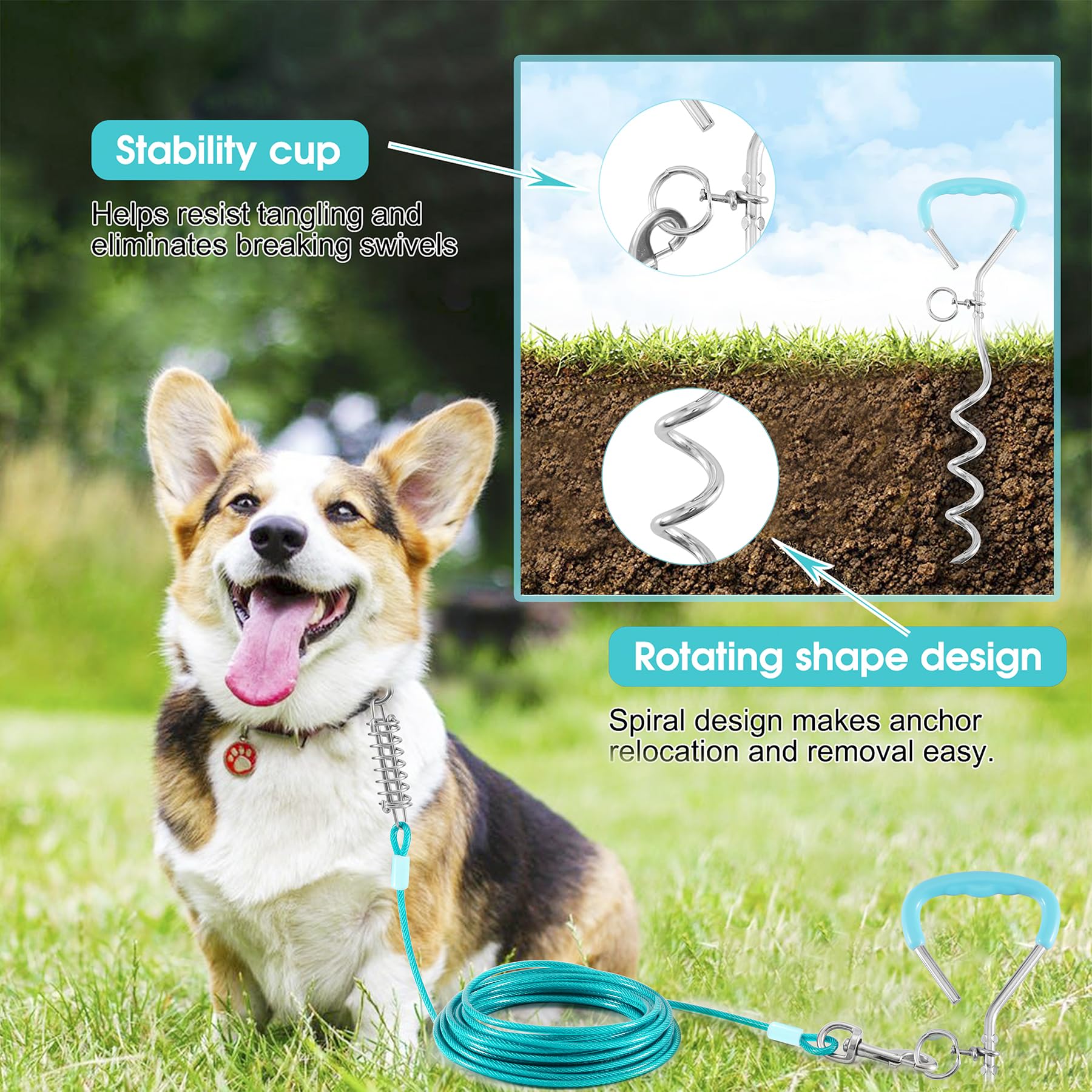 Evilplan outdoor dog run setup for parks, yards, and beaches.