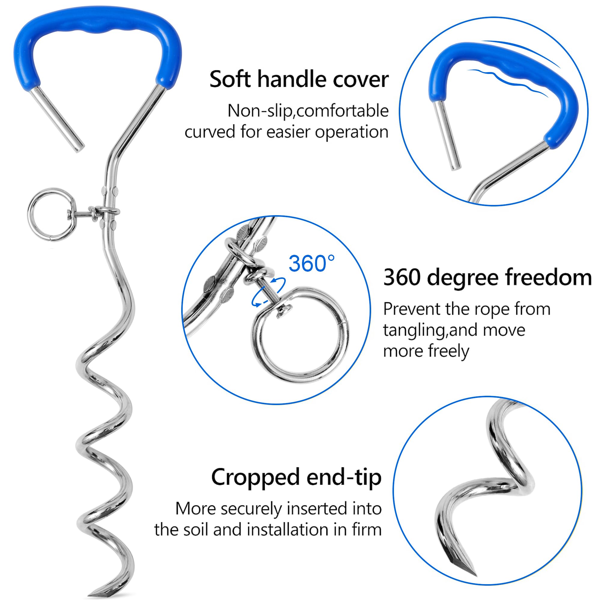 Evilplan shock-spring leash reduces tug stress during play.