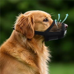 Evollax XL muzzle with air mesh for cool, comfortable wear