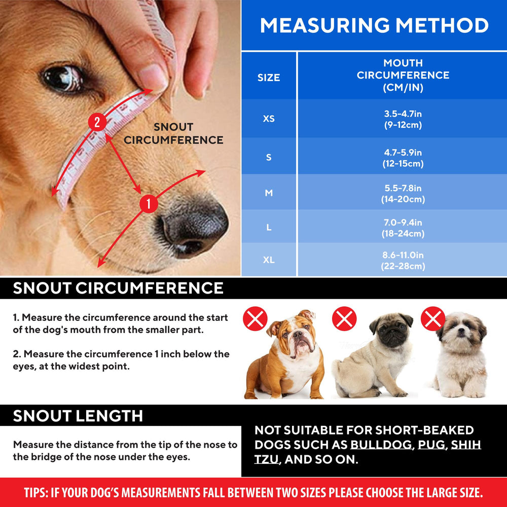Evollax XL muzzle design that allows panting and drinking