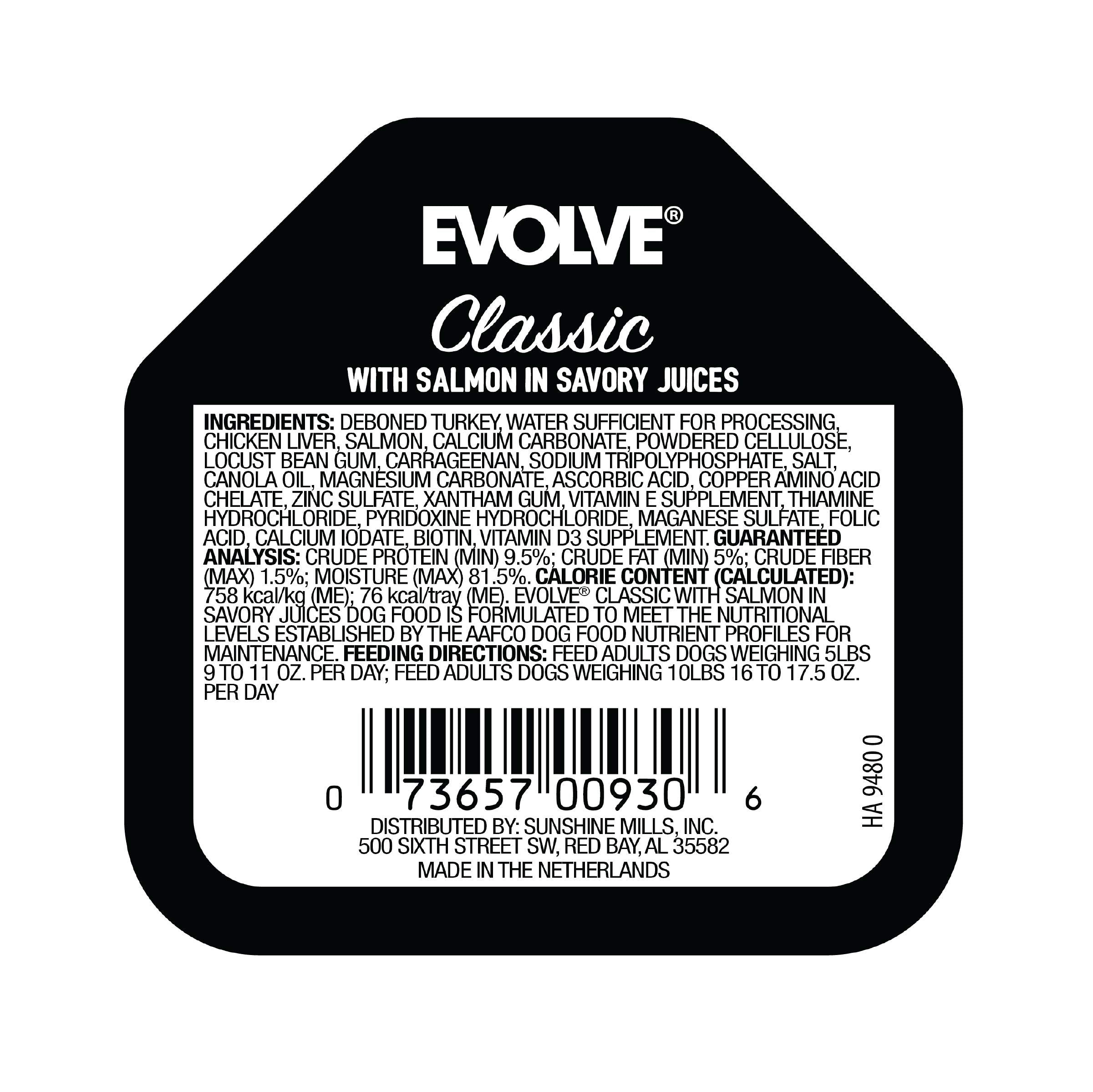 Evolve Classic Salmon Venison Sauce detail showing savory juices and rich texture