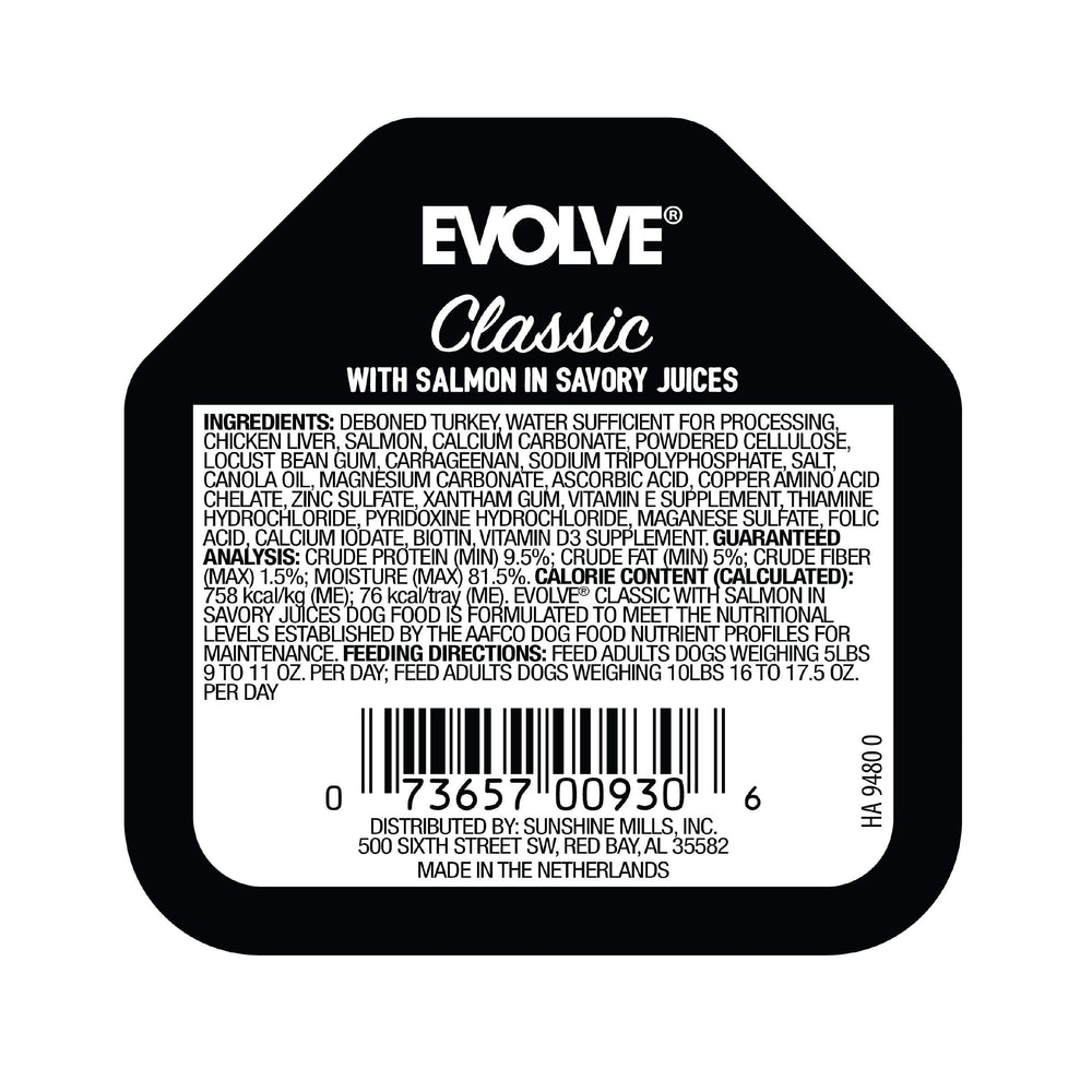 Evolve Classic Salmon Venison Sauce detail showing savory juices and rich texture