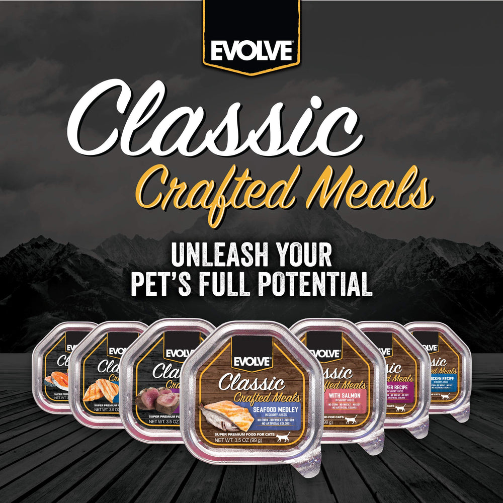 Evolve Classic Turkey Recipe brown rice close-up indicating digestible carbs