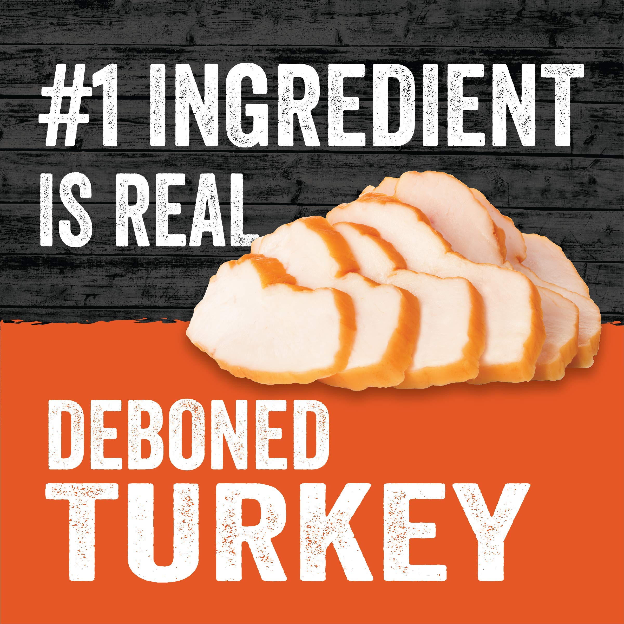 Evolve Classic Turkey Recipe dog food ingredients close-up highlighting turkey and veggies