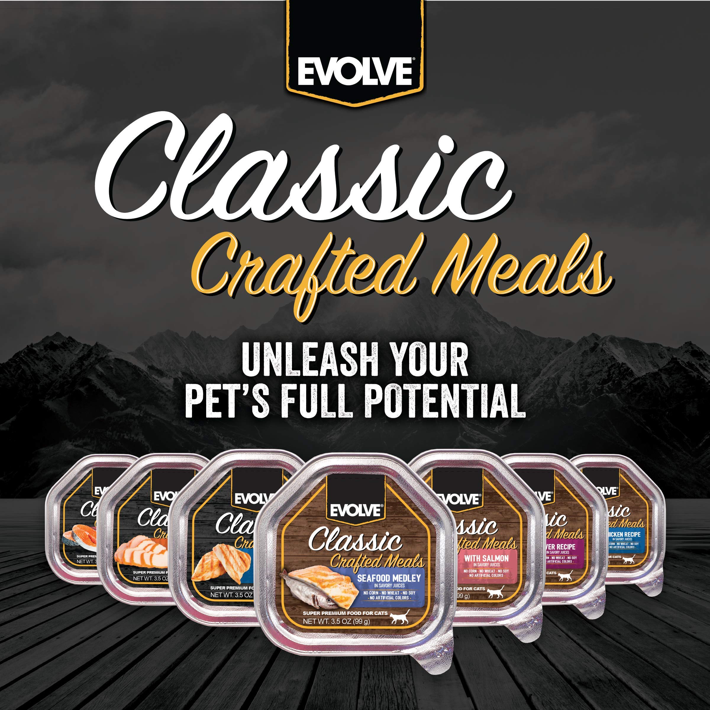 Evolve 15-can pack packaging for ongoing dog meals