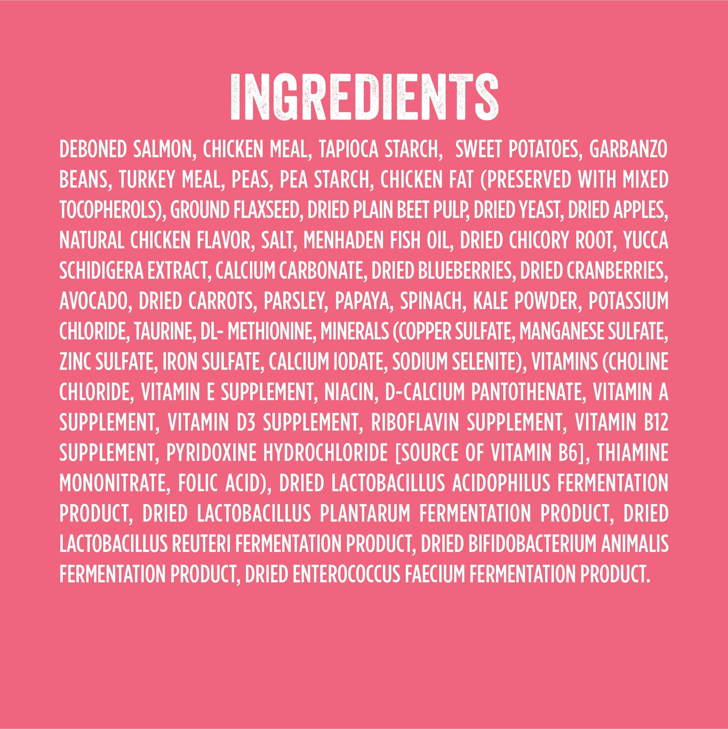 Label highlighting prebiotics and probiotics for digestion support.