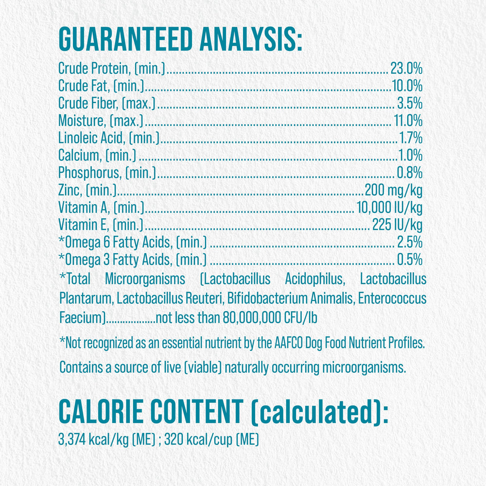 Evolve Simply Salmon dry dog food brown rice fiber—helps support digestion in a limited-ingredient diet.
