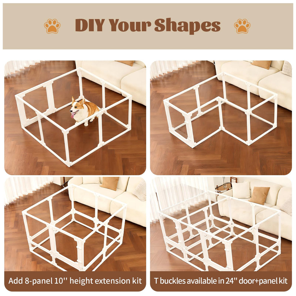 EVOTAILS FlexiSpace anti-slip bottom keeps the pen stable on indoor floors.