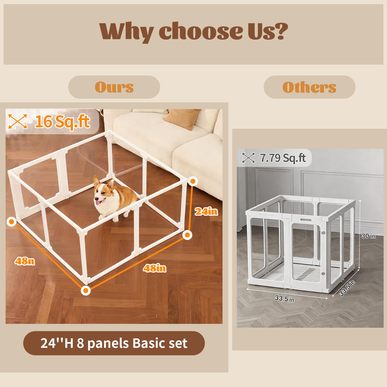 EVOTAILS FlexiSpace clear panels provide a transparent view for safe supervision.
