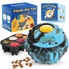 Ewalkor 4-in-1 toy with frozen treats engaging the dog's curiosity for mental play